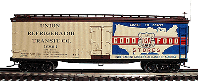 40' Wood Refrigerator Car 2-Rail -- IGA Food Stores #16804
