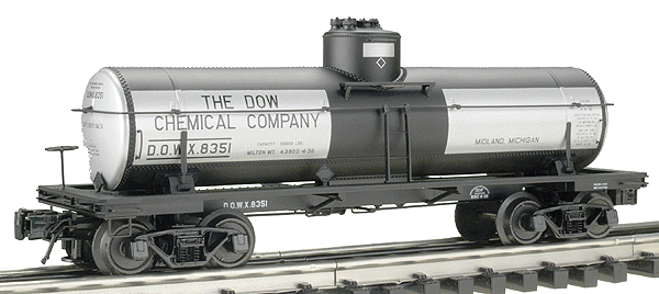 Atlas O Master(R) 8,000-Gallon Tank Car - 3-Rail - Ready to Run -- Dow Chemical Co.