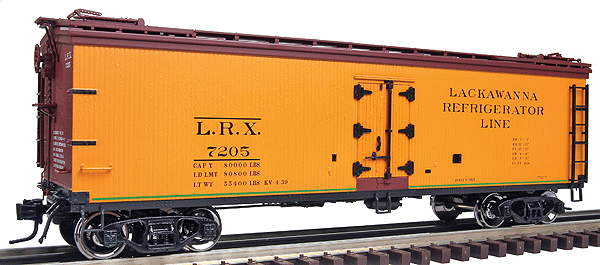 Atlas O Trainman(R) 40' Rebuilt Wood Reefer, 2-Rail -- Erie Lackawanna