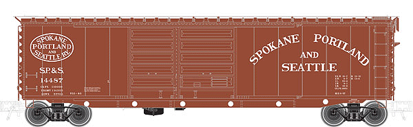Atlas O Master(R) PS-1 50' Double-Door Boxcar - 2-Rail - Ready to Run -- Spokane, Portland & Seattle (Boxcar Red, Oval Logo, Arc Lettering)