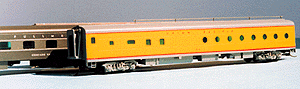 Laser-Cut Acrylic Streamlined Car Sides - Union Pacific -- #1504 "Hollywood" Club/Lounge & Barbershop