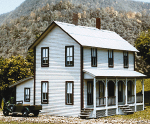 Two-Story Farm House - LASERkit(R) -- Kit - 4-3/4 x 3-1/2 x 4-1/4" 11.8 x 8.7 x 10.6cm