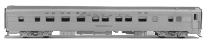 Laser-Cut Acrylic Streamlined Car Sides - Santa Fe -- Sleeper
