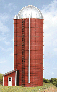 Laserkit(R) Farm Silo w/Shed Kit -- 2-1/2 x 1-1/2 x 4-1/2" 6.4 x 3.8 x 11.4cm