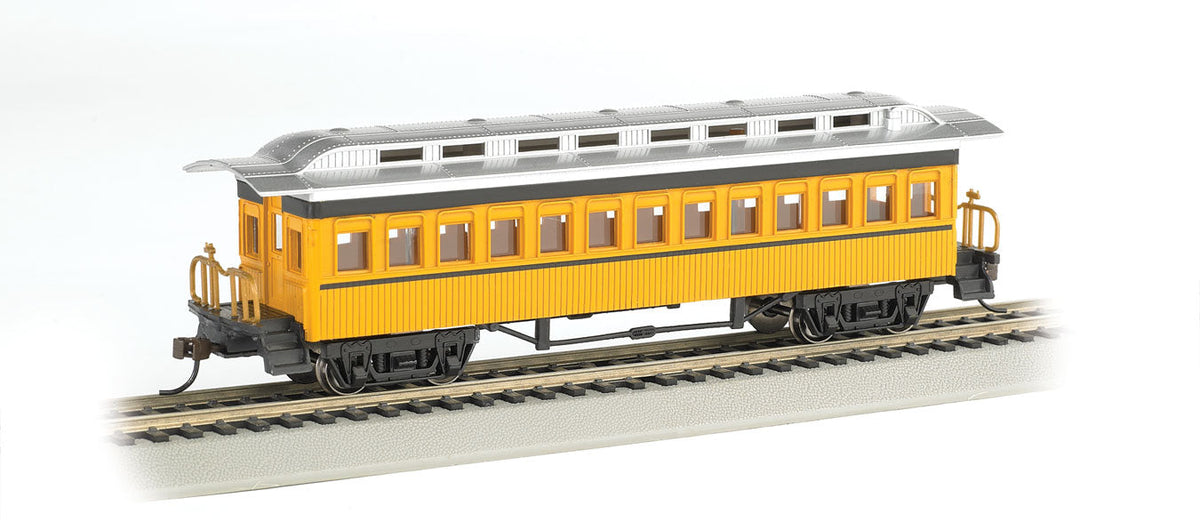 1860 - 1880 Wood Coach - Ready to Run - Silver Series(R) -- Painted, Unlettered (yellow)-2