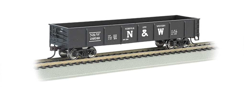 40' Gondola - Ready to Run - Silver Series(R) -- Norfolk & Western #248349 (black, Block N&W)