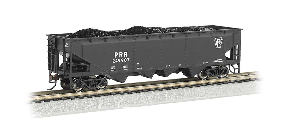 40' Quad Hopper - Ready to Run - Silver Series(R) -- Pennsylvania Railroad #249907 (black)