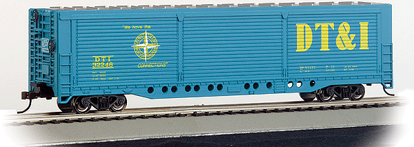 Evans All-Door Boxcar - Ready to Run - Silver Series(R) -- Detroit, Toledo & Ironton (blue, yellow, Large DT&I & Compass Logo)