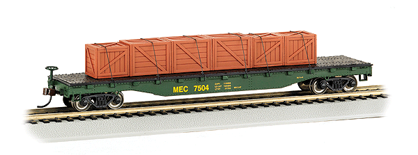 Flatcar w/Crated Load -- Maine Central-1
