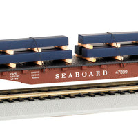 Flatcar w/Steel Load -- Seaboard System