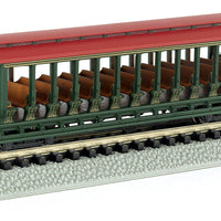 Jackson Sharp Open-Sided Excursion Car - Ready to Run - Silver Series(R) -- Green, Black