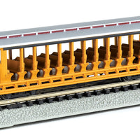 Jackson Sharp Open-Sided Excursion Car - Ready to Run - Silver Series(R) -- Yellow, Silver