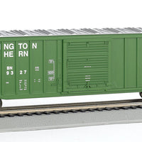 ACF 50'6" Outside-Braced Sliding-Door Boxcar - Ready to Run - Silver Series -- Burlington Northern (Cascade Green, Large Logo)