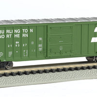 ACF 50'6" Outside-Braced Sliding-Door Boxcar - Ready to Run - Silver Series -- Burlington Northern (Cascade Green, Large Logo)