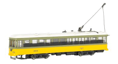 Williams Peter Witt Streetcar w/Bell Sounds - 3-Rail -- Los Angeles Railway-1