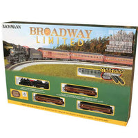 The Broadway Limited -- 4-6-0 Loco, 3 60' Heavyweight Cars, 34 x 24" Track Oval, Power Pack