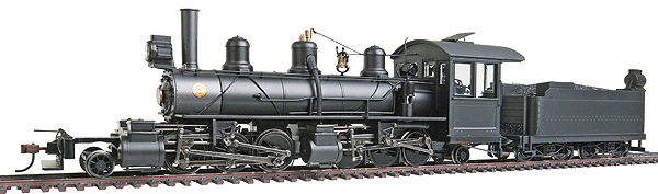 Baldwin 2-6-6-2 w/Sound & DCC - Spectrum(R) -- Painted, Unlettered w/Wood Cab & Tapered Stack (black)