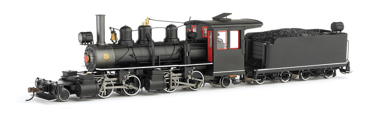 Baldwin 2-4-4-2 w/DCC - Spectrum(R) -- Steel Cab, Painted, Unlettered (black, graphite; Red Windows, White Stripes)