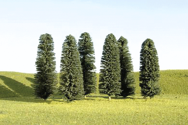 SceneScapes(TM) Layout-Ready Trees -- Cedar Trees 3-4" pkg(9)