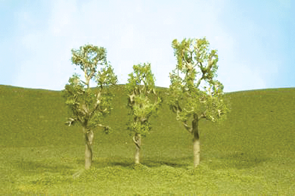 SceneScapes(TM) Layout-Ready Trees -- Aspen Trees 2-1/2 - 2-3/4" pkg(4)