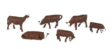 Cows - SceneScapes(TM) -- Brown & White pkg(6)