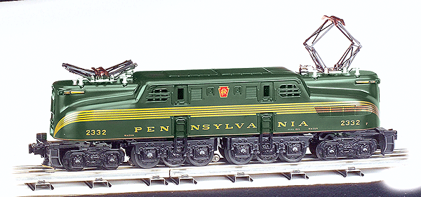 Semi-Scale GG1 - 3-Rail w/Horn & Bell - Williams(TM) Golden Memories(TM) -- Pennsylvania #2332 (Green 5-Stripe)