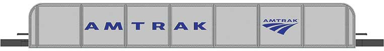 Girder Bridge - E-Z Track(R) - Assembled -- Amtrak (silver, blue)