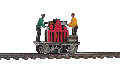 Gandy Dancer Operating Hand Car - Standard DC -- Various Colors