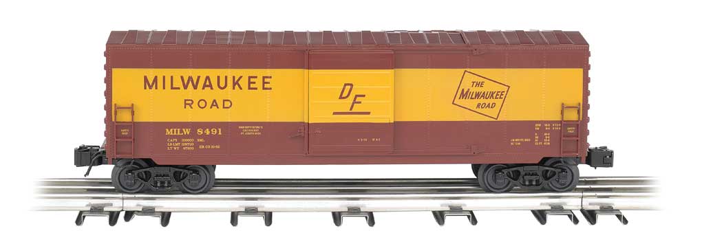 Operating Boxcar - 3-Rail - Ready to Run - Williams(TM) -- Milwaukee Road