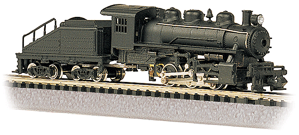 USRA 0-6-0 Switcher w/Slope-Back Tender - Standard DC -- Painted, Unlettered (black)