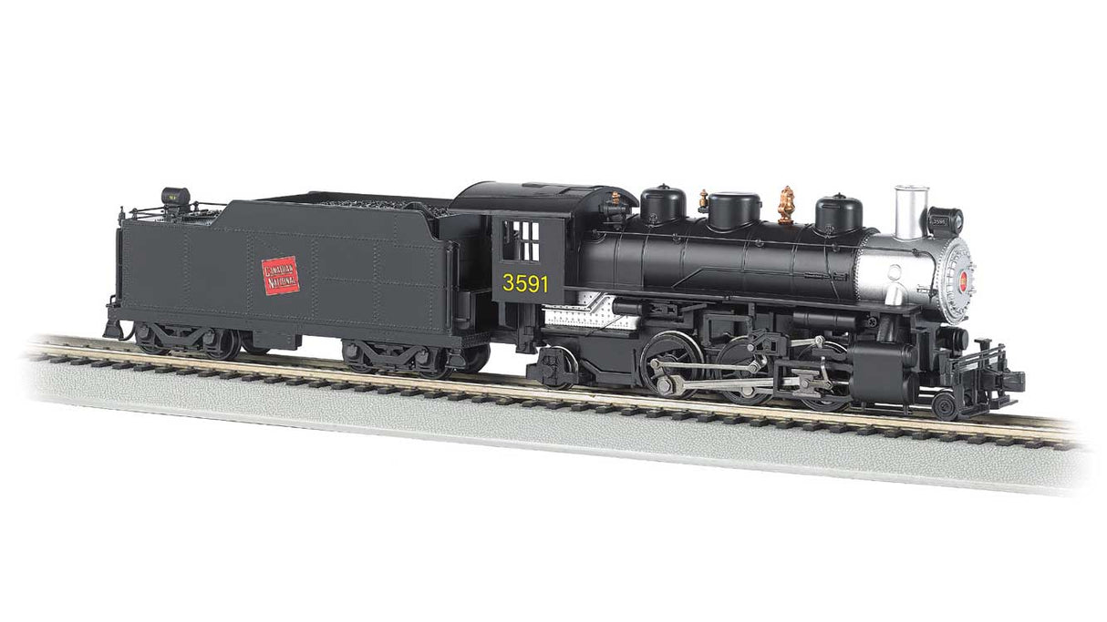 Baldwin 2-6-2 Prairie with Smoke - Standard DC -- Canadian National #3591 (black, silver)