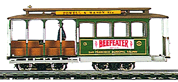 Cable Car - Standard DC -- San Francisco 1Powell & Hyde #11 w/Grolsch Beer Advertisement