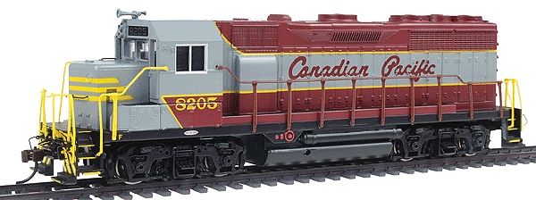EMD GP35 w/DCC -- Canadian Pacific #8205 (maroon, gray, Script Lettering)-1