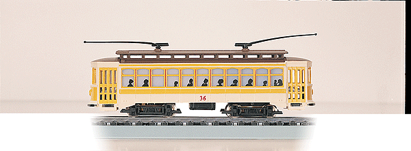 Brill Trolley - Powered -- Yellow #36