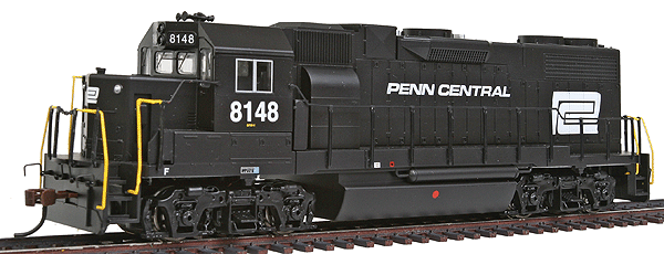 EMD GP38-2 w/DCC -- Penn Central #8146 (black)