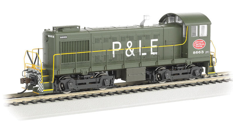 Alco S4 w/Sound & DCC -- Pittsburgh & Lake Erie/New York Central #8663 (green, System Logo, Large P&L