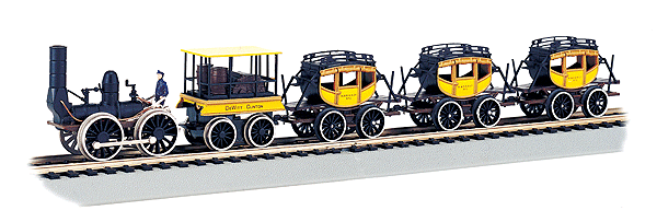 DeWitt Clinton Historic Train Set -- Blue, Yellow