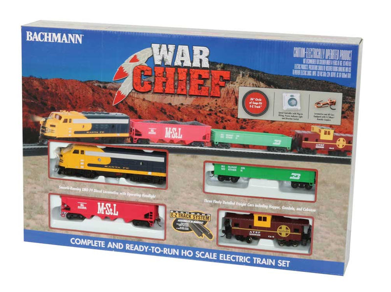 War Chief Train Set - Standard DC -- Atchison, Topeka & Santa Fe