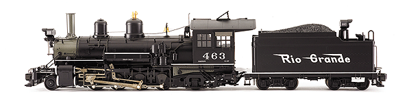 1:20.3 Scale K-27 2-8-2 - Standard DC - Spectrum(R) -- Denver & Rio Grande Western #463 "Flying" Rio Grande (black, 1940s-1950s)