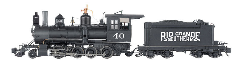 1:20.3 Scale Class C-16 2-8-0 w/Short Tender - Standard DC - Spectrum(R) -- Rio Grande Southern #40 (black, Sunrise Logo)