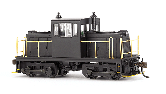 GE 45-Ton Switcher w/DCC - Spectrum(R) -- Painted, Unlettered (black with yellow handrails)
