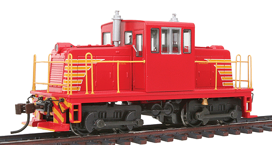 GE 45-Ton Switcher w/DCC - Spectrum(R) -- Painted, Unlettered (red with yellow handrails)