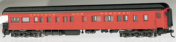 Spectrum Heavyweight Passenger Set (1 ea Coach, Combine, Diner & Observation -- Norfolk & Western