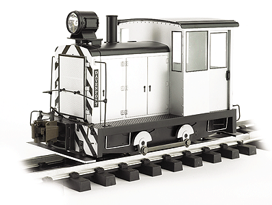 Davenport 0-4-0 Rod Gas Mechanical - Standard DC -- Painted, Unlettered (silver, black)