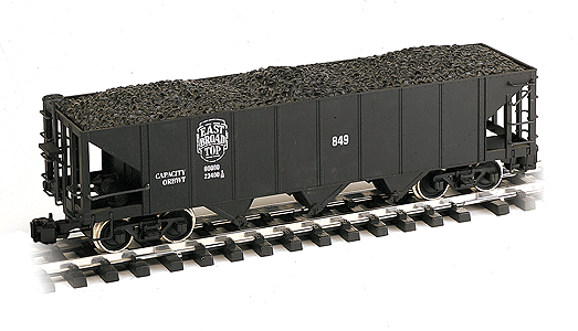 3-Bay Steel Hopper - Ready to Run -- East Broad Top w/Vulcan Trucks