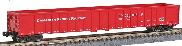 3564 Gondola 4-Car Runner Pack - Ready to Run -- Canadian Pacific #355002, 355003, 355018, 355064 (red, 2008+ Block Lettering