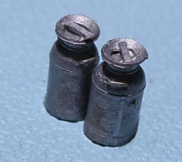Milk Cans w/Indented Lids
