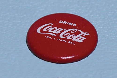 Large Coca-Cola "Button" Sign