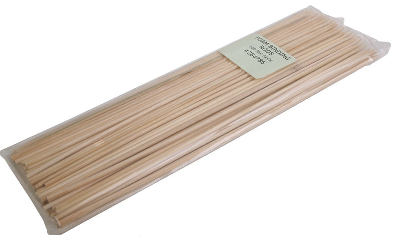 Wooden Foam Binding Rods pkg(100)