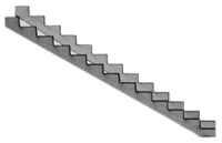 Stair Stringers Laser-Cut Wood